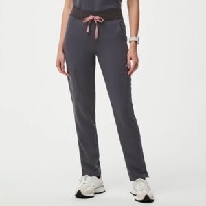 Charcoal Yola High Waisted Skinny Scrub Pant | Figs